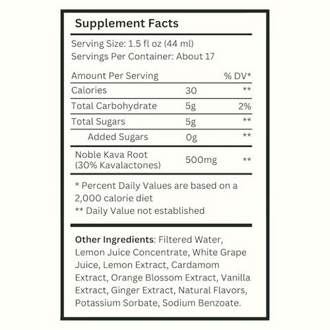 Espírito Não Alcoólico Relaxante, Garrafa de 750mL | Alternativa Relaxante ao Álcool - Kava Haven