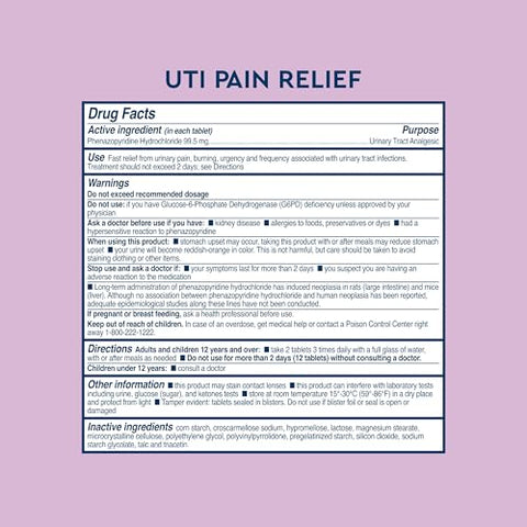 Kit de Emergência Uqora para Infecção Urinária, Alívio da Dor de ITU, Controle de Infecção de ITU, Tiras de Teste de ITU, Kit