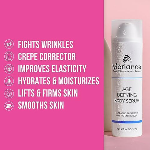 Serum Corporal Antienvelhecimento – Pele Saudável e Jovem, Hidratante, Rejuvenescedor, Corretor de Rugas e Flacidez, 133 ml - Vibriance