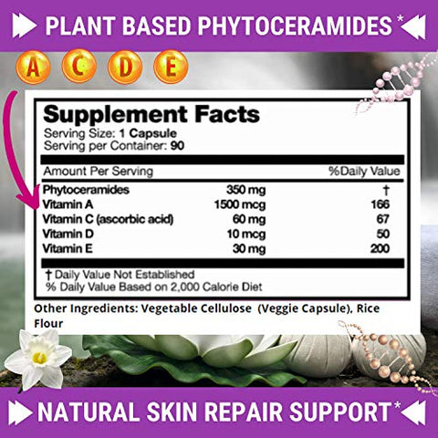 FRESH HEALTHCARE - Phytoceramides – 3 Meses de Fornecimento – Vitaminas A,C,D para a Pele