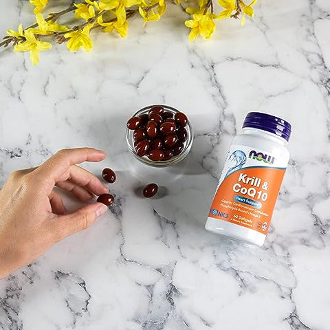 Suplementos, Krill – Ômega 3 Rico em Ácidos Graxos Essenciais – 60 Cápsulas - NOW Foods