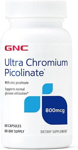 Ultra Chromium Picolinate 800mcg – 60 Cápsulas | Suplemento de Cromo para Saúde | GNC - GNC