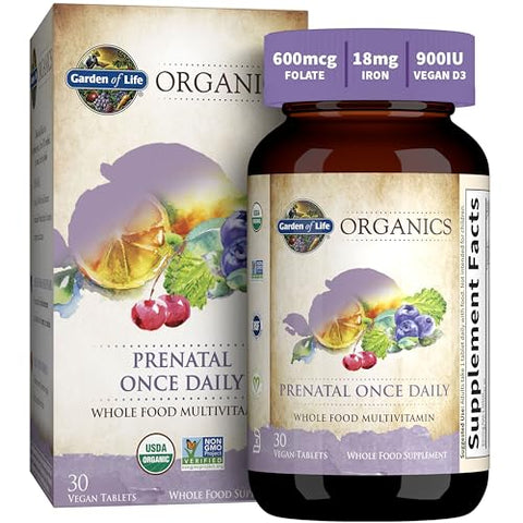 Organics – Vitaminas Pré-Natais para uma Gravidez Saudável - Garden of Life