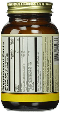Cápsulas de Pólen de Abelha, Geléia Real e Própolis Honey Gardens, 90 Unidades – 100% Natural e Nutritivo