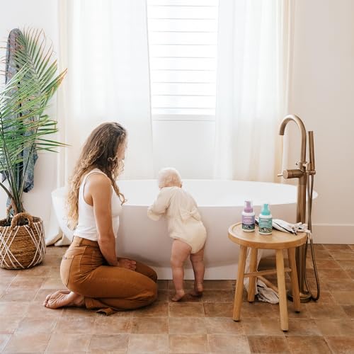 Baby Wash – Shampoo e Sabonete Líquido de Camomila Calmante para Bebês, Orgânico, Suave para Recém-Nascidos e Crianças, 300 ml - Badger