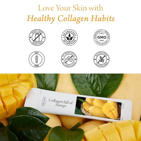 WELLINUS - Collagen Jelly Stick Snack Multi-Pack 75 Sticks – Pomegranate, Mango, Blueberry – Pele, Cabelo, Unhas, Imunidade e Articulações – Marca: [Nome da Marca]