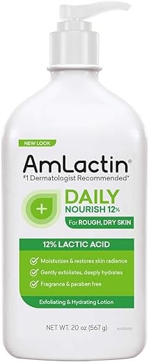 Generic - Loção Corporal AmLactin 20 oz (590 ml) – Hidratante e Esfoliante com Ácido Lático 12% para Pele Seca