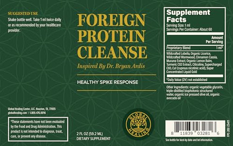 Global Healing Center - Global Healing – Desintoxicação de Proteína Spike – Fórmula de Suporte com Nattokinase e Alternativas de Suplemento de Artemísia – Ajuda a Desintoxicar Proteínas Spike para o Sistema Imunológico