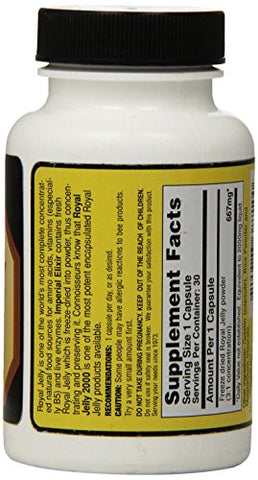 Royal Jelly 2000 mg – 30 Cápsulas | Energia e Vitalidade - Imperial Elixir