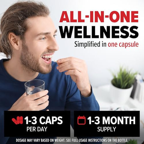10X Health System - 10X Health – Multivitamínico Otimizado Methylated para Homens – 60 Cápsulas