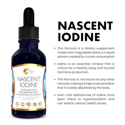 Cocó March N.M.D - Coco March Iodo Nascente Magnetizado Alta Concentração, Tireoide – 100ml
