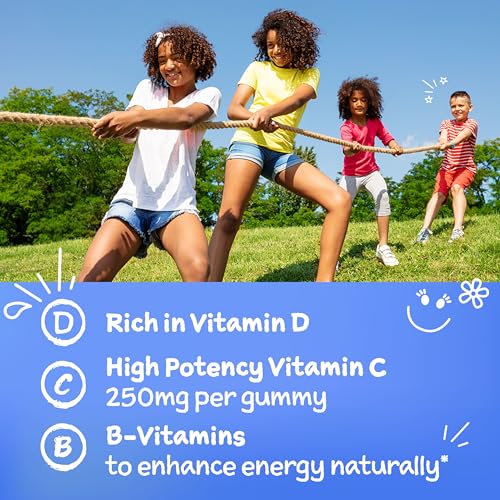 Kidz: Gomas Saborosas com Vitamina C, Vitaminas B e D para Reforço Imunológico – Frutas Divertidas – 44 Unidades - Emergen-C