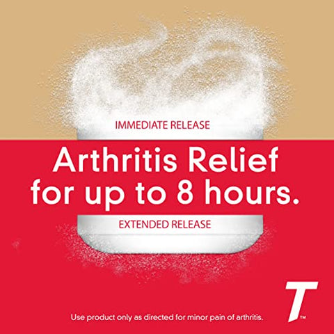8 Hour Arthritis Pain – Comprimidos com Acetaminofeno para Dores nas Articulações, 100 un - Tylenol