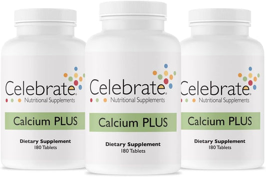 Celebrate Bariatric Supplements - Celebrate Vitamins – Comprimido não mastigável de Citrato de Cálcio Plus com Vitamina D3 e Magnésio, 1200mg, Sem Açúcar