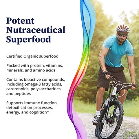 Chlorella Pyrenoidosa – Superfood Nutracêutico 100% Orgânico, com Parede Celular Rachada, Rico em Proteínas, Vitaminas e Minerais – Embalagem com Proteção Máxima - BioPure