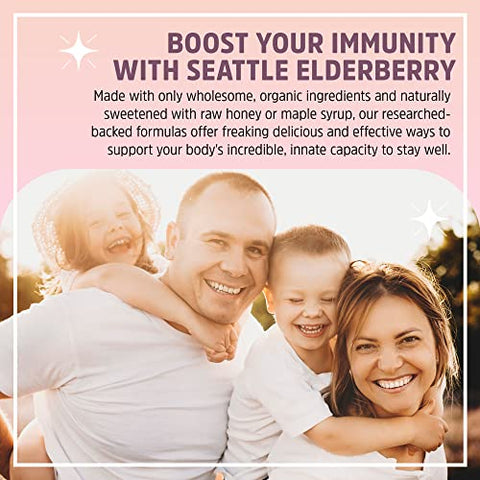 Seattle Elderberry - Kit DIY de Suporte Sazonal – Faça um Xarope Delicioso e Sem Glúten de Suplemento Herbal com Benefícios Potentes para Alergias, Contendo Apenas Ingredientes Orgânicos Feitos em Pequenos Lotes nos EUA – 120ml