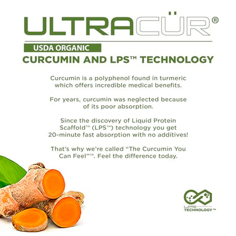 UltraCur - Curcuma Orgânica Certificada pelo USDA – LPS™ – A Curcuma que Você Pode Sentir!™ Tecnologia Patenteada nos EUA – 70%% das Pessoas Sentem uma Diferença Significativa em Uma Semana, 50%% em 24 Horas!