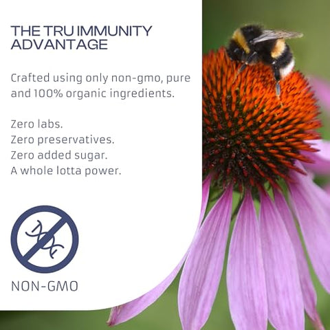 Only Nutri Labs - Tru Immunity: Cápsulas Veganas de Sambucus Elderberry com Suporte Imunológico, Vitamina C, Própolis e Beta Glucano – 60 Cápsulas