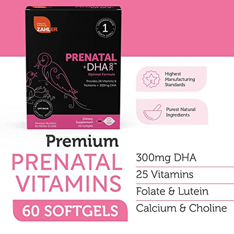 Prenatal Vitamin com DHA – Fórmula Completa para Gestantes - Zahler