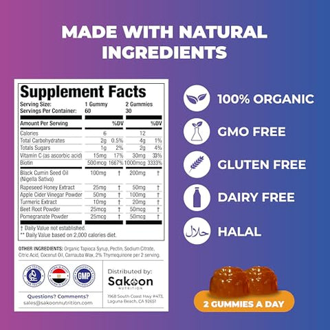 Sakoon nutrition - Óleo de Semente Preta Sakoon Nutrition – 100% Puro e Natural – 30ml
