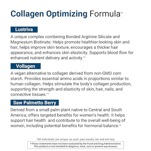 Bio Collagen Complex – Colágeno Vegetal com Biotina Altamente Absorvível para Apoiar a Pele Jovem, Saúde Capilar e Força Muscular – Fórmula Vegana com Lustriva - ACTIVATEDYOU