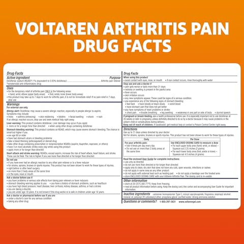 VOLTAREN - Voltaren Gel para Alívio Poderoso da Dor da Artrite – Nova Tampa de Abertura Fácil – 150 g