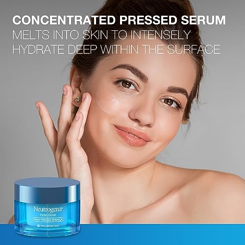 Hydro Boost Hidratante Noturno para o Rosto, Sérum Facial com Ácido Hialurônico para Pele Seca, Livre de Óleo e Não Comedogênico, 50ml - Neutrogena