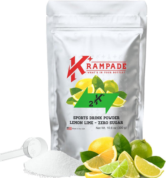 Krampade - Pó de Eletrólitos de Potássio – 2000 mg K, >2X Mais que Água de Coco | Alívio e Prevenção de Cãibras | Pó de Hidratação