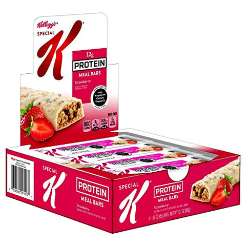 Barras de Refeição com Proteína, 360g Morango 8 Unidades - Special K
