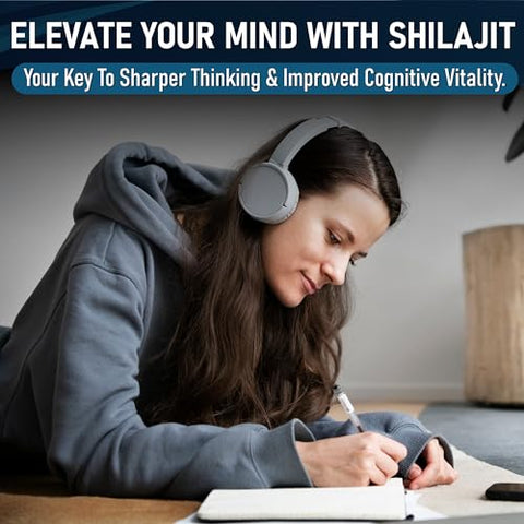 Jadee - Cápsulas Orgânicas de Shilajit Puro do Himalaia – 5000mg de Suplemento de Shilajit com 40% de Ácido Fúlvico | Marca Natural Shilajit