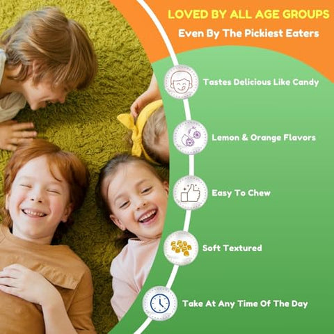 SHIFAA NUTRITION - Gomas de Omega 3 para Crianças sem Gelatina. Ômega 3 à base de plantas para crianças. Livre de Glúten