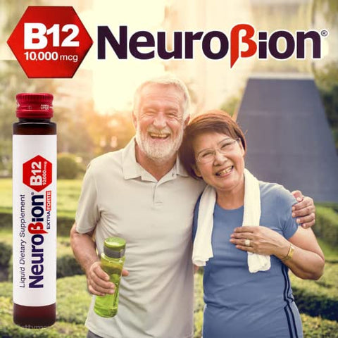 Extra Forte B12 10.000 mcg Ampolas Líquidas – Poder Extremo – 10 Ampolas por Caixa - Neurobion