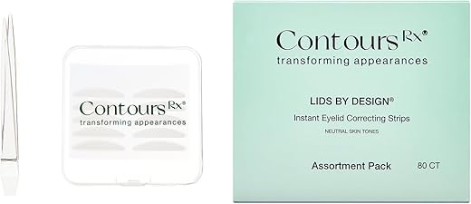 Contours RX - Contours Rx Lids By Design – Fitas Corretoras de Pálpebras de Grau Médico para Olhos Pesados e Encapuzados