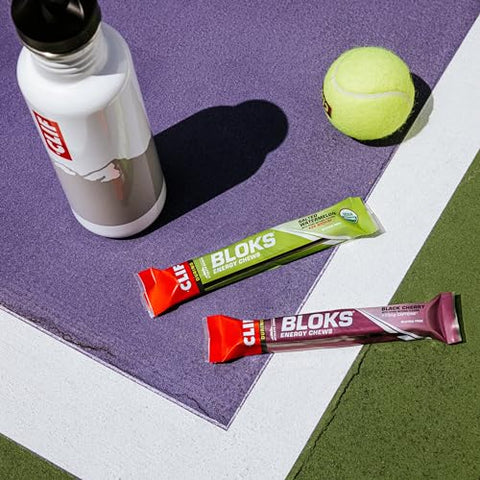 Energy Chews Laranja com 25mg de Cafeína – Sem GMO – Alimento à Base de Plantas – Energia Rápida para Ciclismo e Corrida – Lanche para Treino (2,1g, 18 Unidades) – Sortido - Clif Bloks