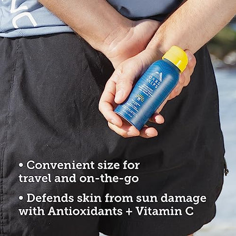 Oars + Alps - Protetor Solar Spray Oars Alps FPS 50, Hidratante com Vitamina C e Antioxidantes, Resistente à Água e Suor, Amigo da TSA, 1,87 ml Cada, Kit com 3