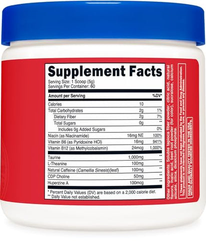 Energy Complex (Fruit Punch) – Pó Energético Limpo, 300g – 60 Porções - Nutricost