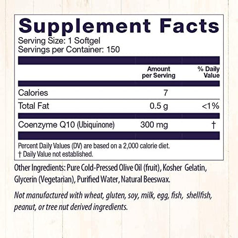 CoQ10 (Kaneka Q10), 300 mg – Saúde do Coração – 300 mg de Coenzima Q10 para a saúde cardíaca - Healthy Origins