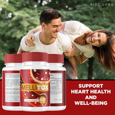 rize labs - MelliTox Cápsulas (Pacote com 5) – Fórmula de Máxima Potência para Desintoxicação Corporal – Células Saudáveis – Análise MelliTox (300 Cápsulas)