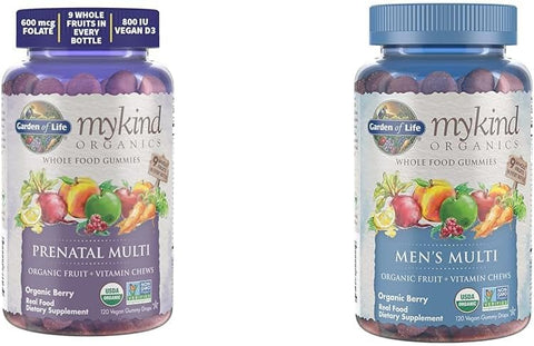 Organics Gomas Pré-Natais Multivitamínicas com Vitamina D3, B6, B12 – 60 gomas - Garden of Life