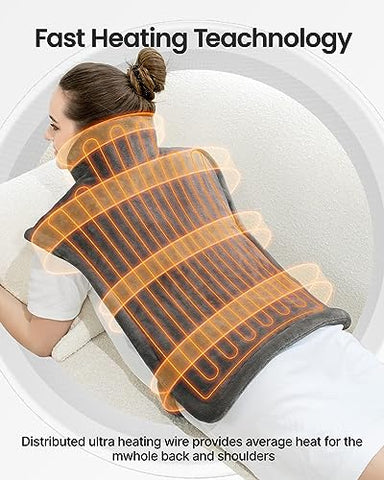 Almofada Térmica para Alívio de Dor nas Costas, Presentes de Aniversário para Mulheres Homens Mãe Pai, Elegível para FSA HSA, Almofada Térmica Elétrica para Pescoço e Ombros, Desligamento Automático, Certificado ETL, Extra - RENPHO