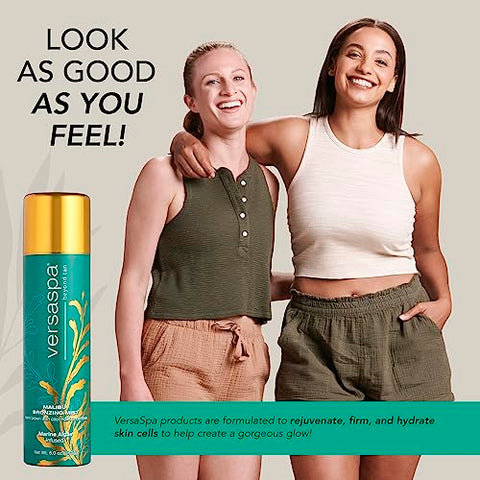 Versa Spa - Bronzeador MALIBU Bronzing Mist Autobronzeador com Tons Quentes de Marrom e Violeta Frio para Corpo e Rosto, 180 ml