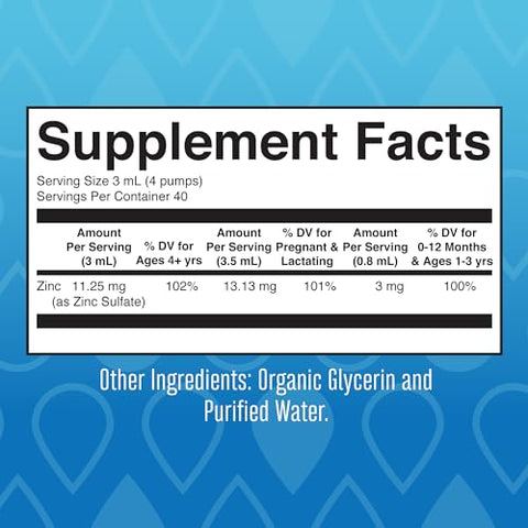 Suplemento de Zinco para Suporte Imunológico Infantil, Zinco Iônico para Crianças – 60ml - MaryRuth Organics