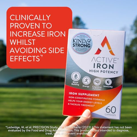 ACTIVEIRON - Active Iron – Suplemento de Ferro de Alta Potência, Absorção 2X Melhor  Active Iron