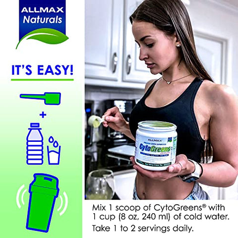 Cytogreens Pó de Super Verdes, com Spirulina e Espinafre | 100g - ALLMAX Nutrition