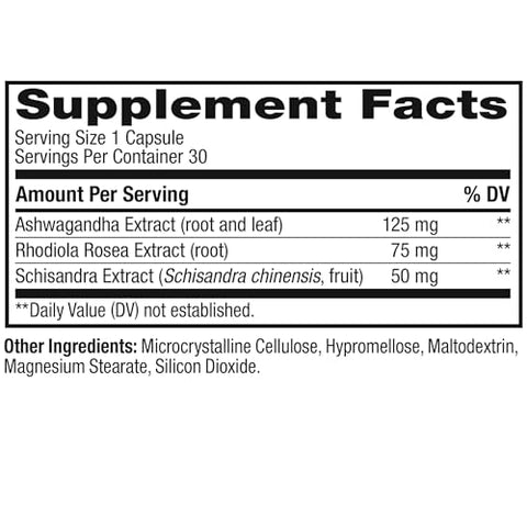 Chill Adaptogen – Ashwagandha e Rhodiola Root em Cápsulas Vegetarianas – 30ct - OLLY