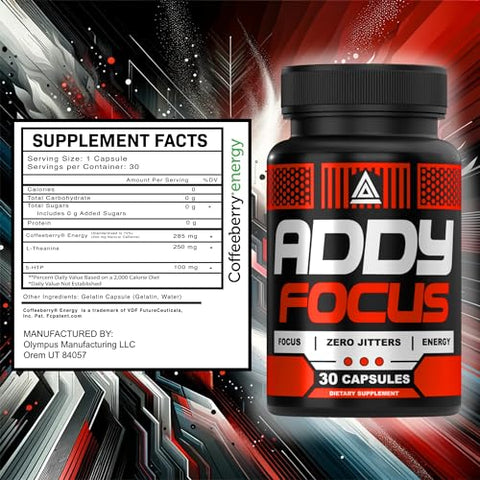 ADDY FOCUS - Alternativa ao Adderall – Foco | Aumente sua Concentração | 100% Natural