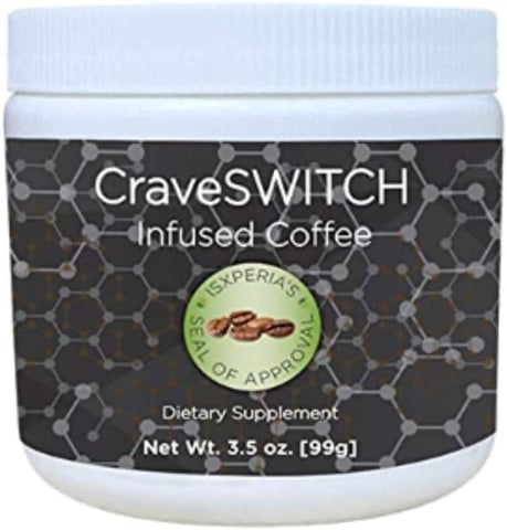 isXperia - Café Bold CraveSWITCH – Café Colombiano Arabica com Antioxidantes – Café Termogênico Nootrópico Infundido – Suporte Natural aos Níveis de Energia – 3,5g de Pó, 30 Porções