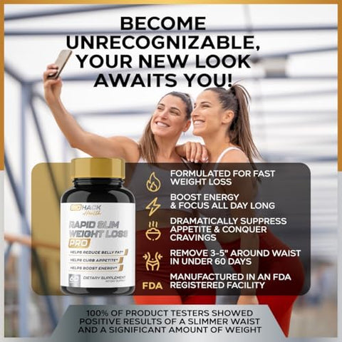 EPN Supplements - BioHack Health | Pílulas de Emagrecimento para Mulheres | Melhor Opção #1 | Perda de Peso Rápida | Fórmula Avançada