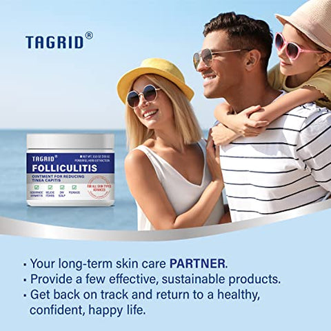 TAGRID - Tratamento para Folliculitis – Creme para Folliculitis, Tratamento Severo, Líquen – Seguro – 100g