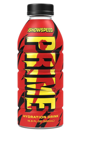 alphatek.store - ISHOWSPEED Prime Drink, Edição Limitada, Sabor Dragon Fruit Acain, Garrafa (1 unidade) com adesivo